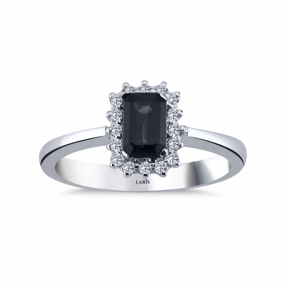 0,83 Karat Pırlanta Royale Safir Yüzük - LP01098