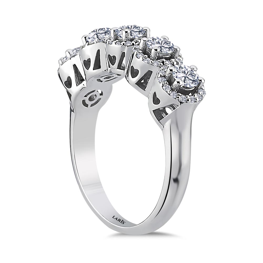 0,85 ct. Pırlanta Beştaş Halo Yüzük - LP10534