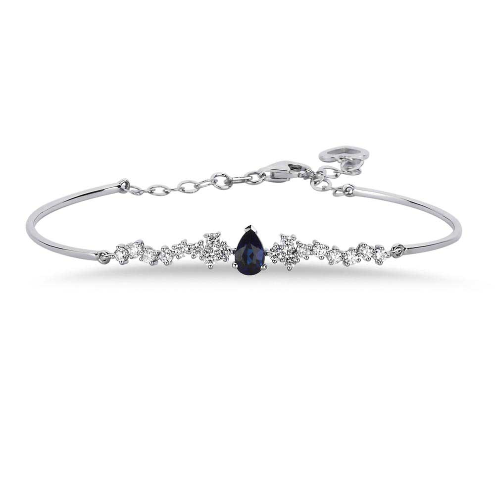 0,96 Karat Pırlanta Safir Taşlı Bileklik - LP08552