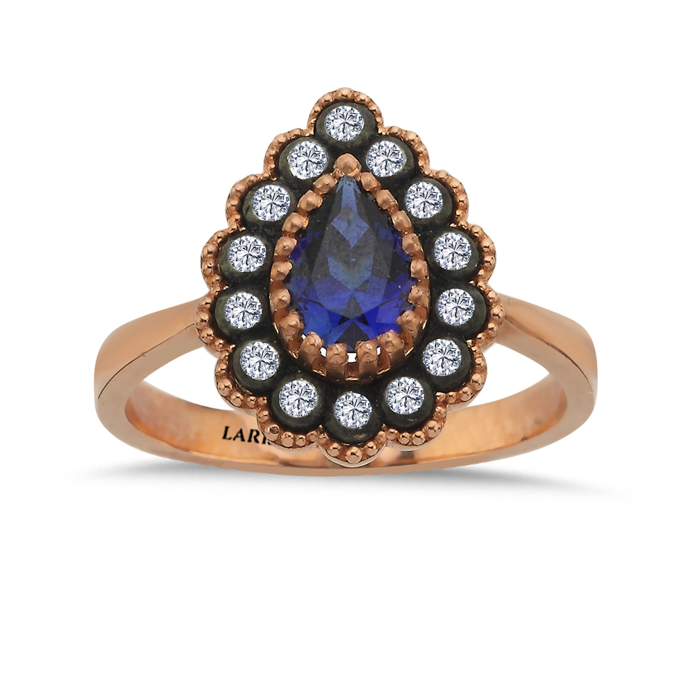 1,00 Karat Elmas Safir Yüzük - LP08736
