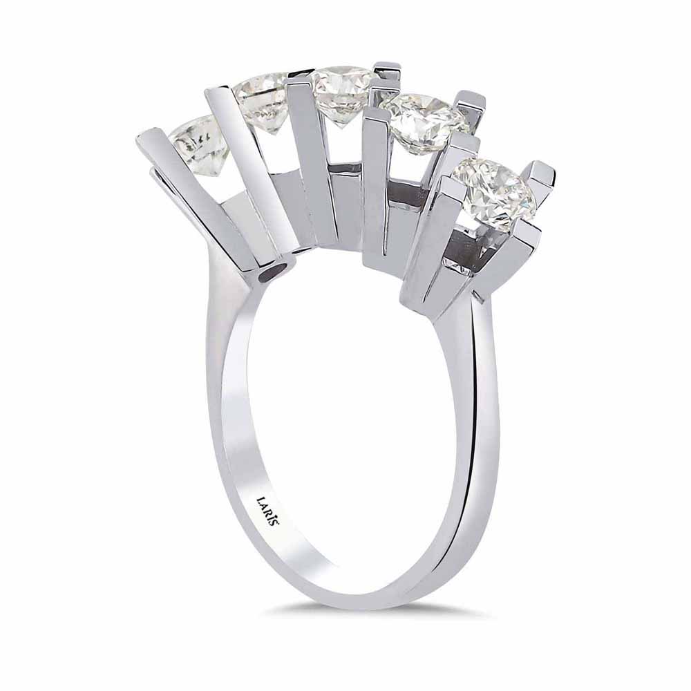 Beştaş Yüzükler 1.00 Karat Pırlanta Kare Tırnak Valiente Beştaş Yüzük