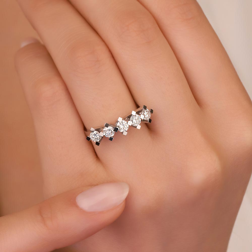 1,00 Karat Pırlanta Kare Tırnak Valiente Beştaş Yüzük - LP01239