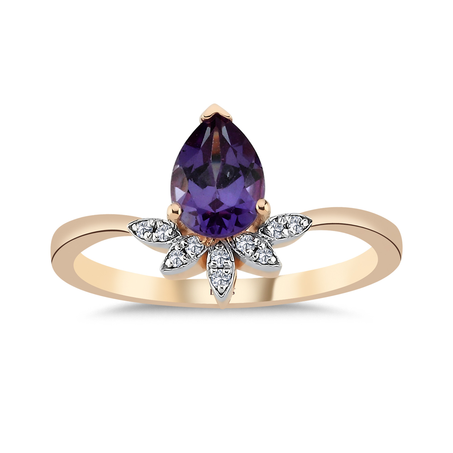 1,05 Karat Pırlanta Vintage Alexandrit Yüzük - LP11051