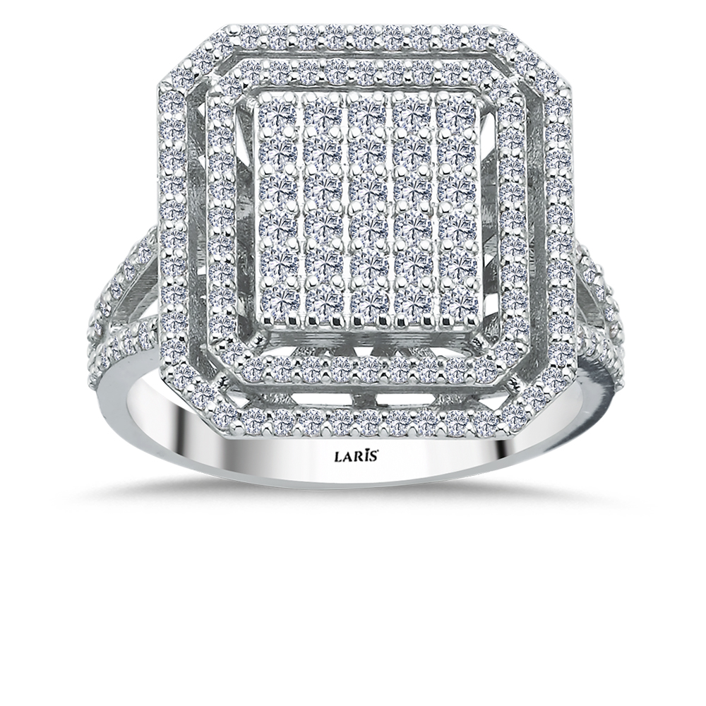 1,08 Karat Pırlanta Mega Baget Coronet Yüzük - LP05334