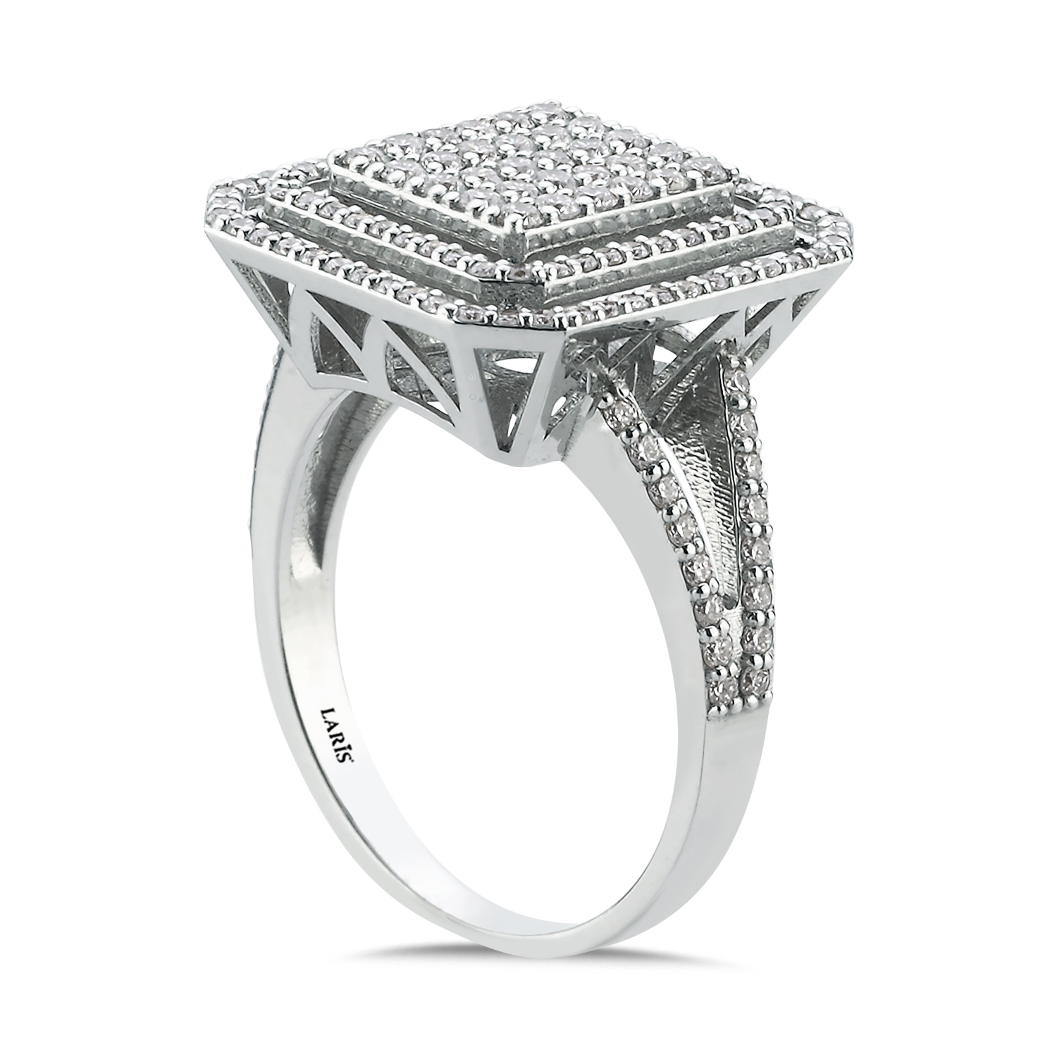 1,08 Karat Pırlanta Mega Baget Coronet Yüzük - LP05334