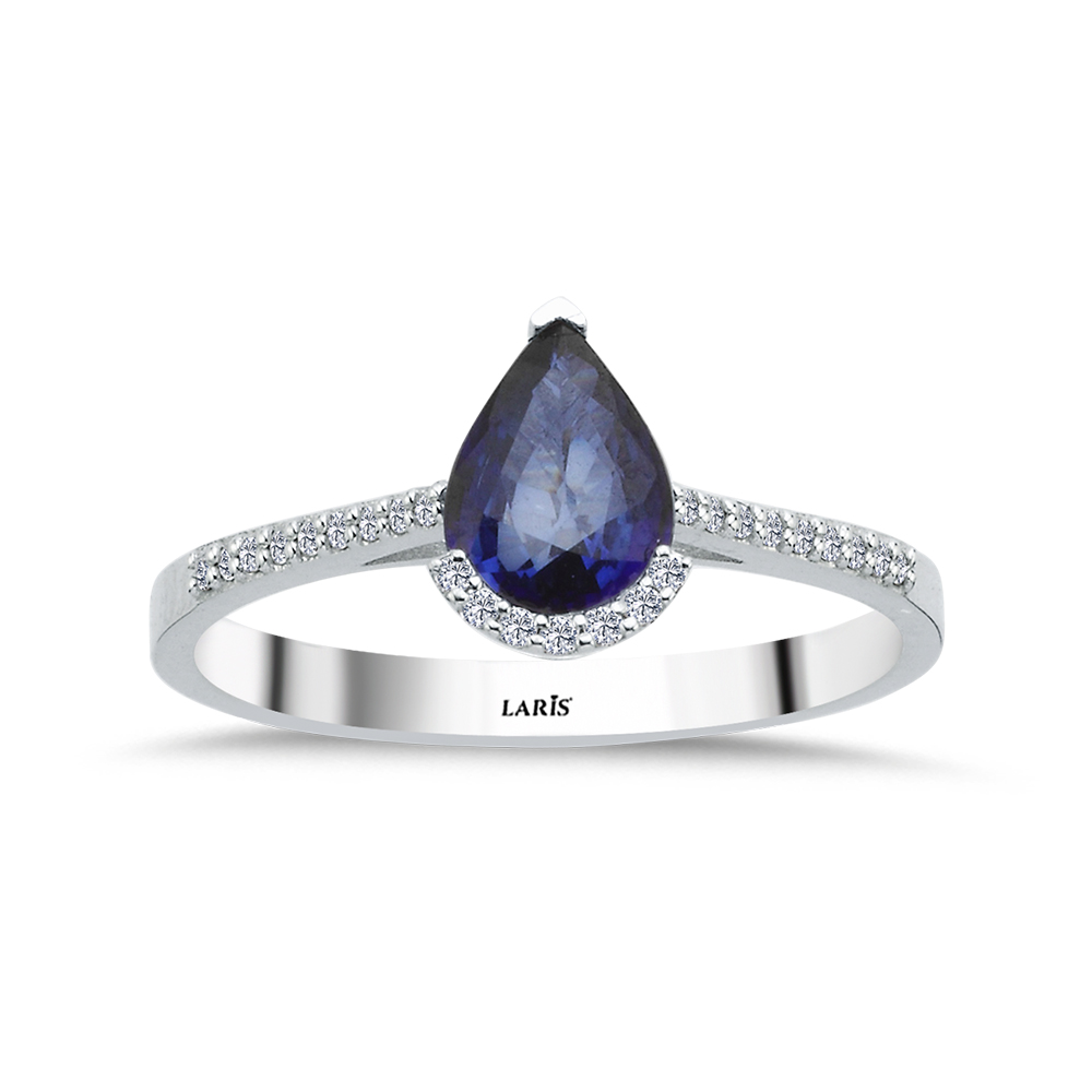 1,09 Karat Pırlanta Royale Safir Yüzük - LP09684