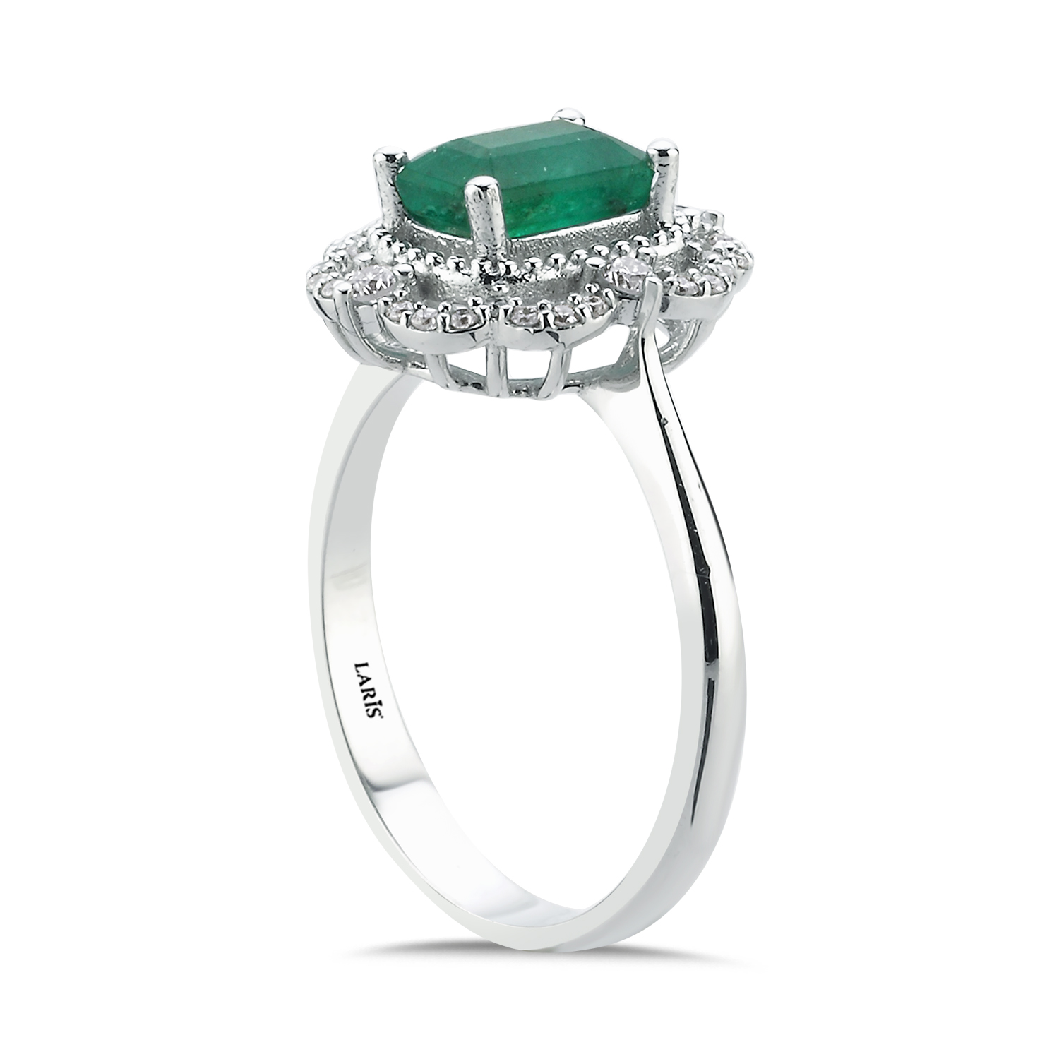 1,11 Karat Pırlanta Jasmine Zümrüt Yüzük - LP11682