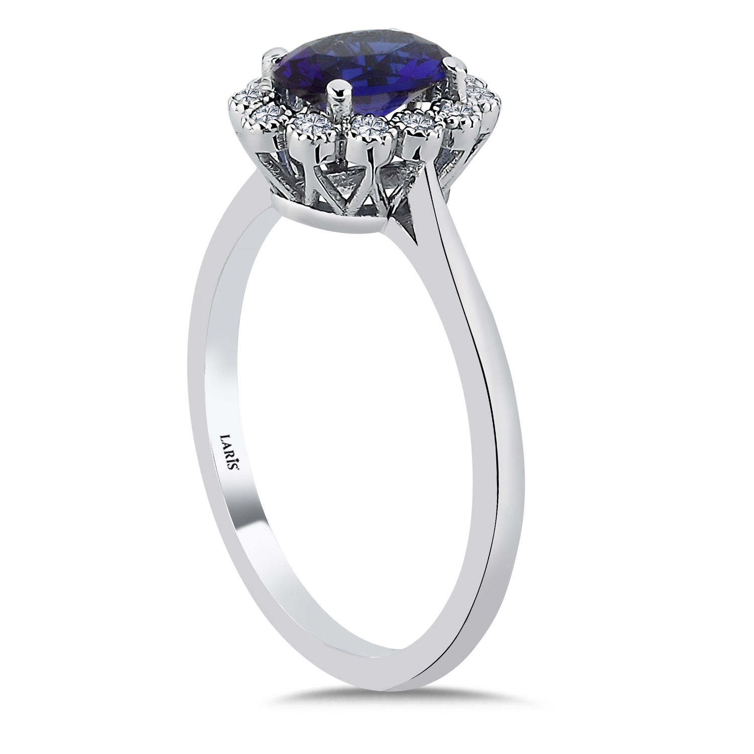 1.17 Karat Pırlanta Oval Royale Safir Yüzük - LP10287