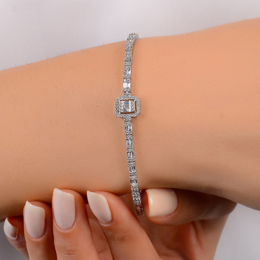 1,18 Karat Pırlanta Baget Bileklik - LP01843