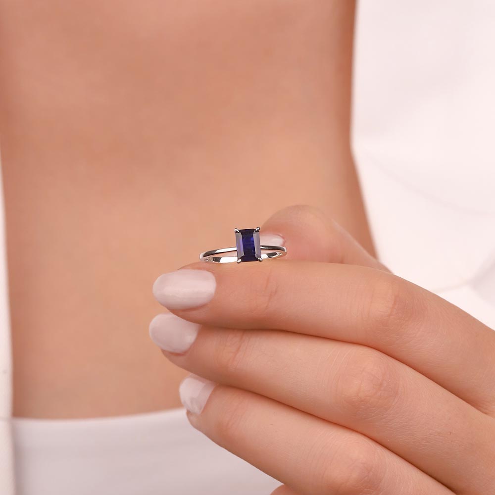 1,25 Karat Octagon Kesim Royale Safir Yüzük - LP01642