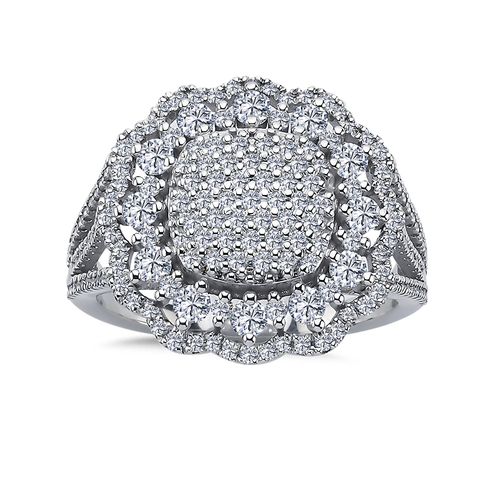 Özel Tasarım Yüzükler 1,26 Karat Pırlanta Baget Enchanté Tasarım Yüzük - LP06401