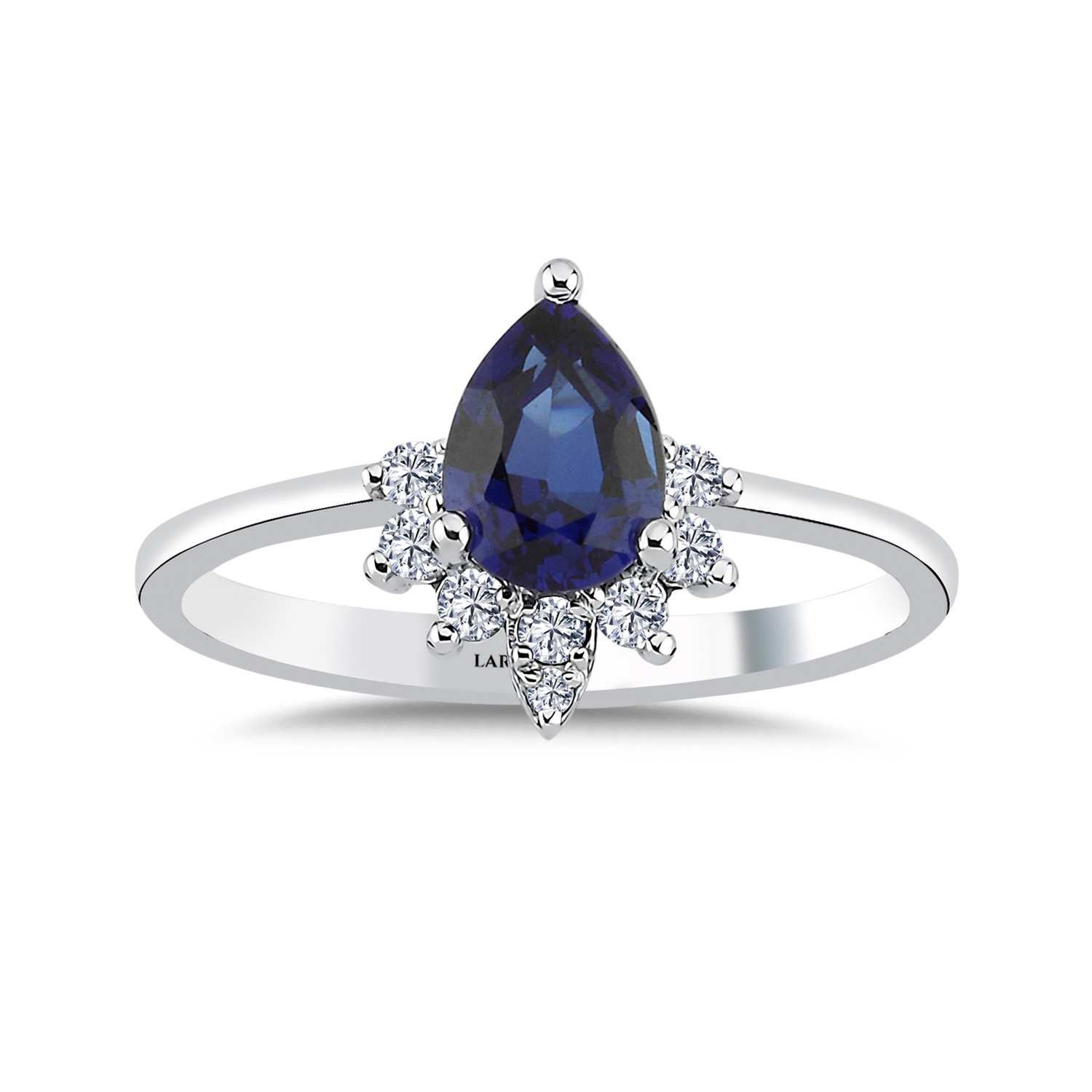 1,26 Karat Pırlanta Damla Royale Safir Yüzük - LP02939