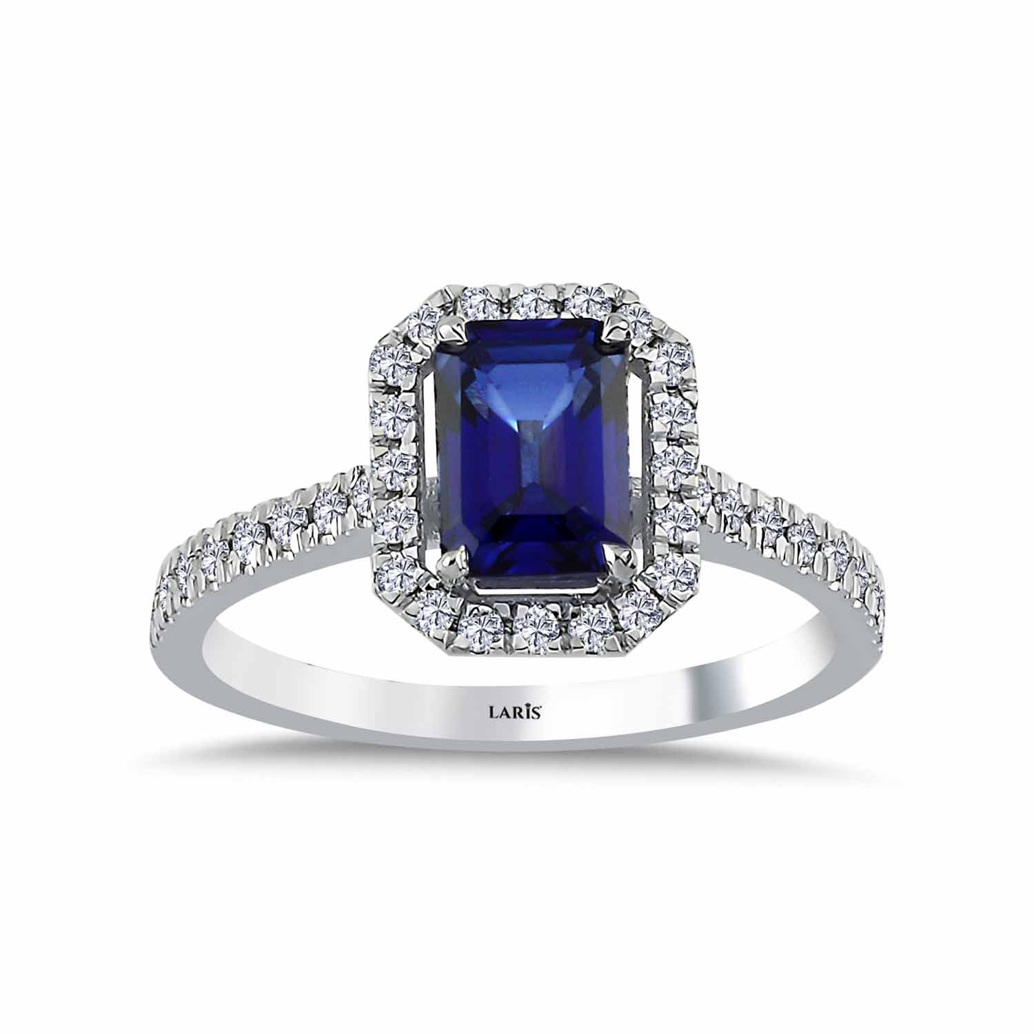 1,33 Karat Pırlanta Royale Safir Yüzük - LP08702