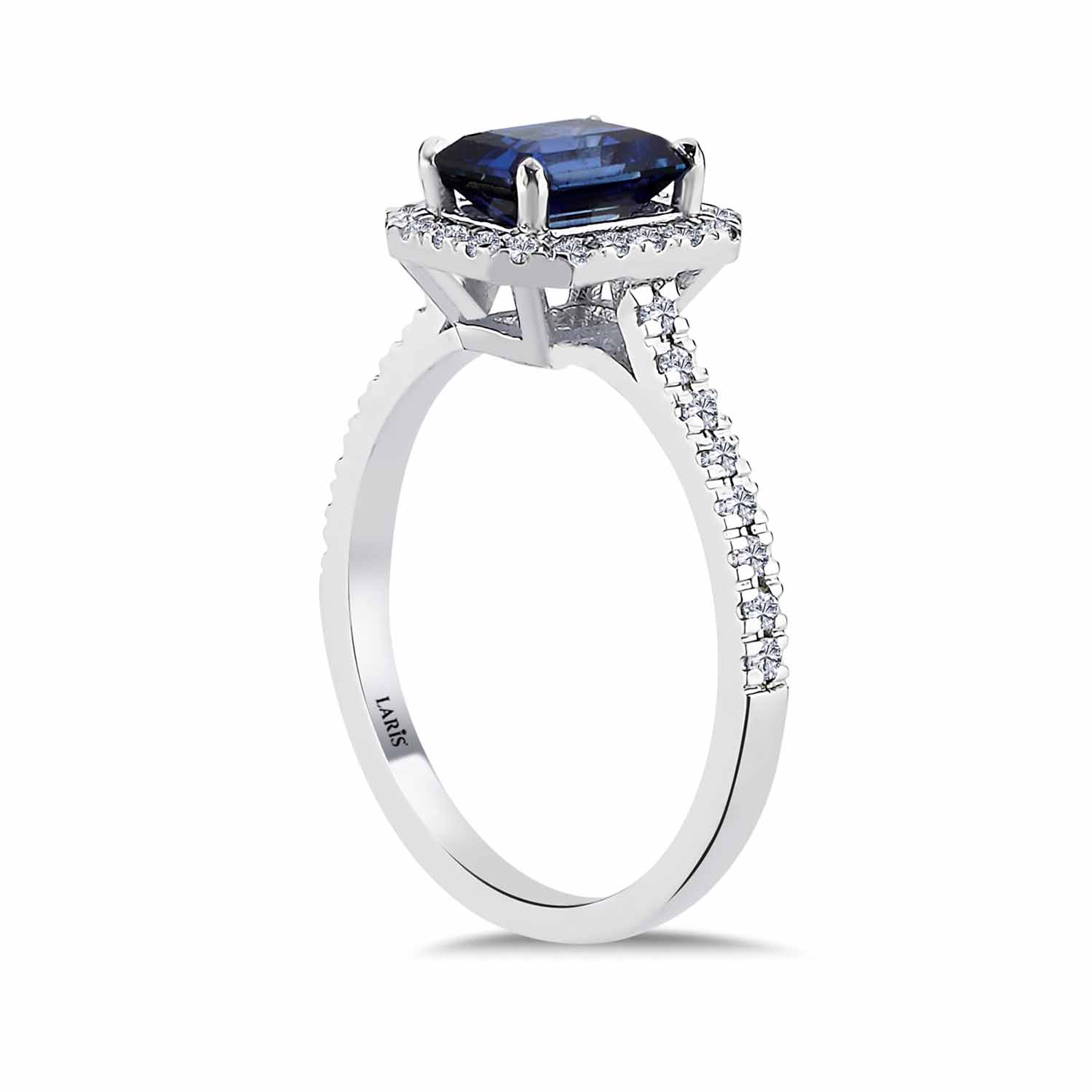 1,33 Karat Pırlanta Royale Safir Yüzük - LP08702