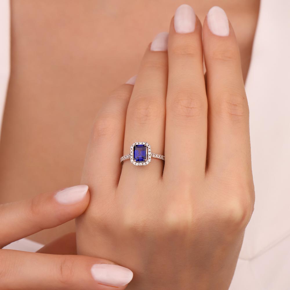 1,33 Karat Pırlanta Royale Safir Yüzük - LP08702