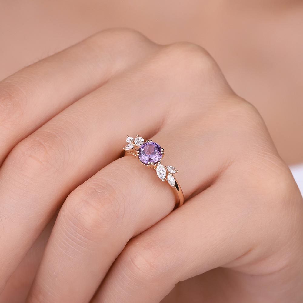 1,38 Karat Pırlanta Vintage Alexandrit Yüzük - LP02913