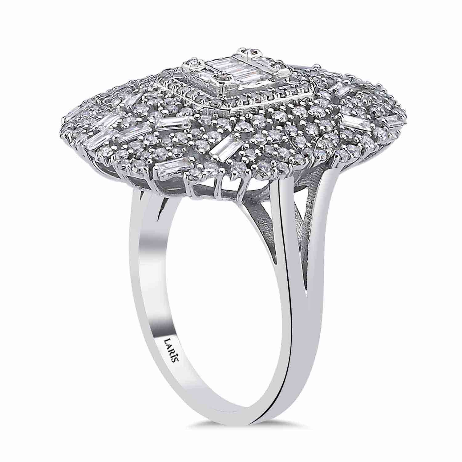 1.41 Karat Pırlanta Özel Tasarım Mega Baget Yüzük - LP02894