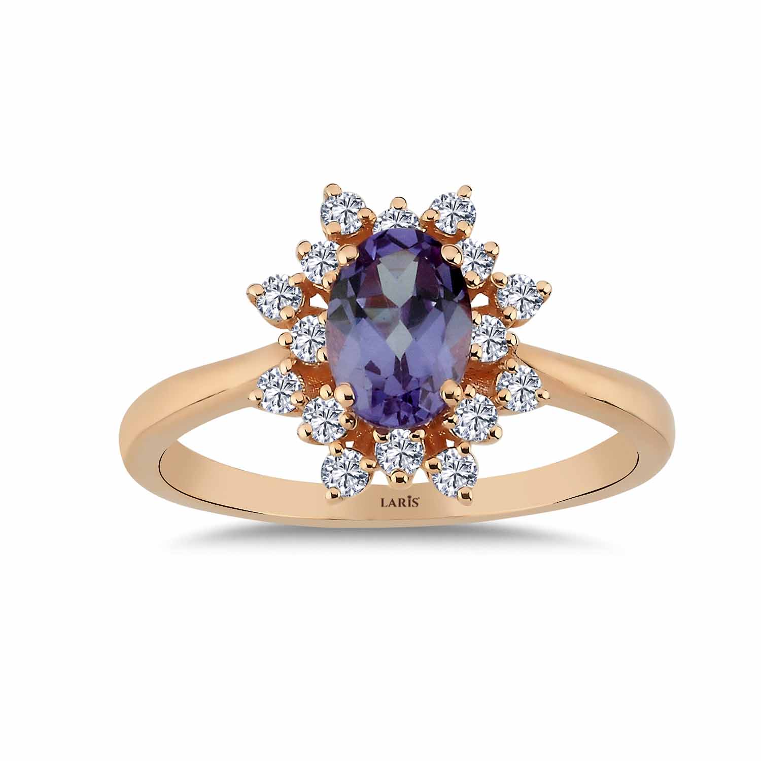 1,43 Karat Pırlanta Vintage Alexandrit Yüzük - LP03760