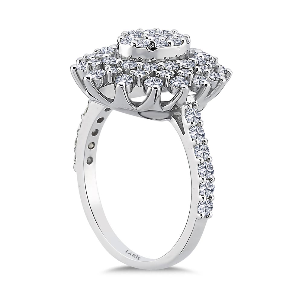 1,45 Karat Pırlanta Oval Mega Coronet Yüzük - LP06015