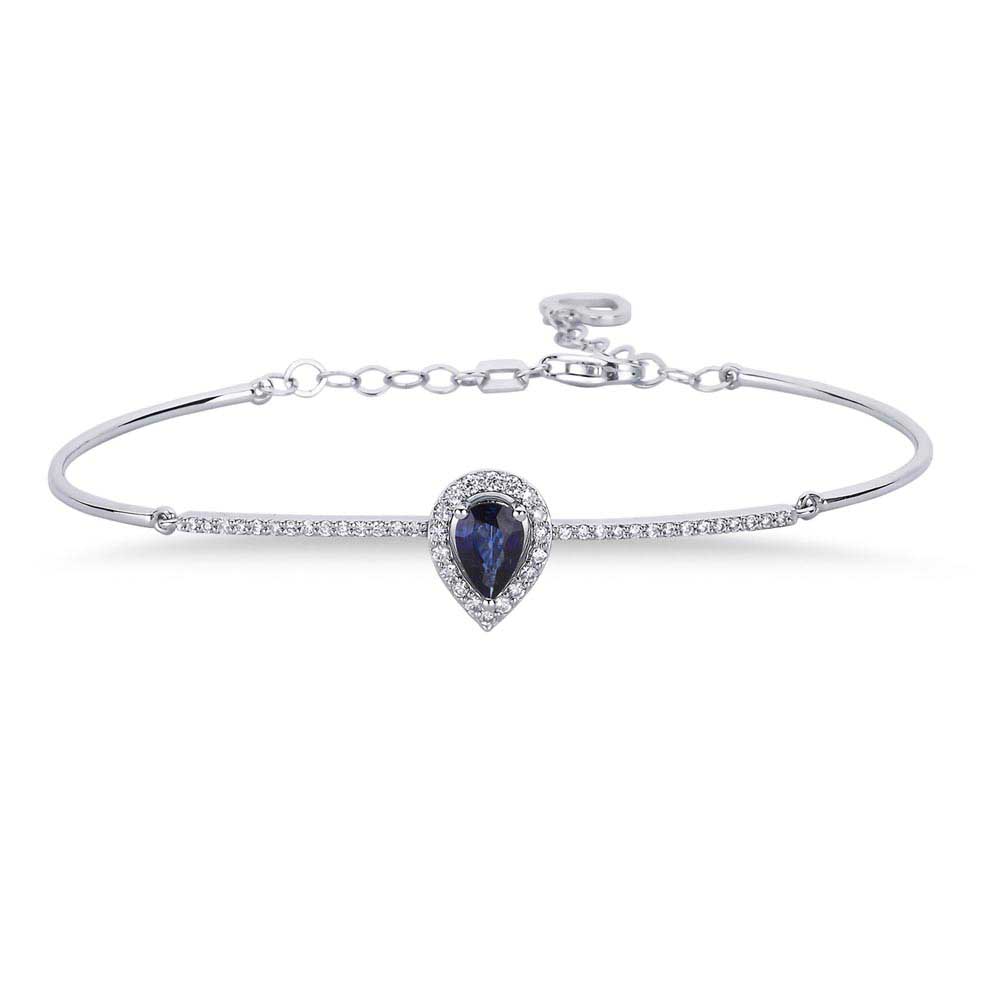 1,49 Karat Pırlanta Safir Hediyelik Bileklik - LP08553