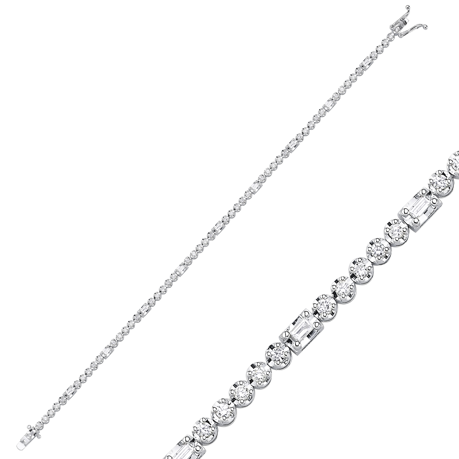 1,81 Karat Pırlanta Baget Bileklik - LP11139