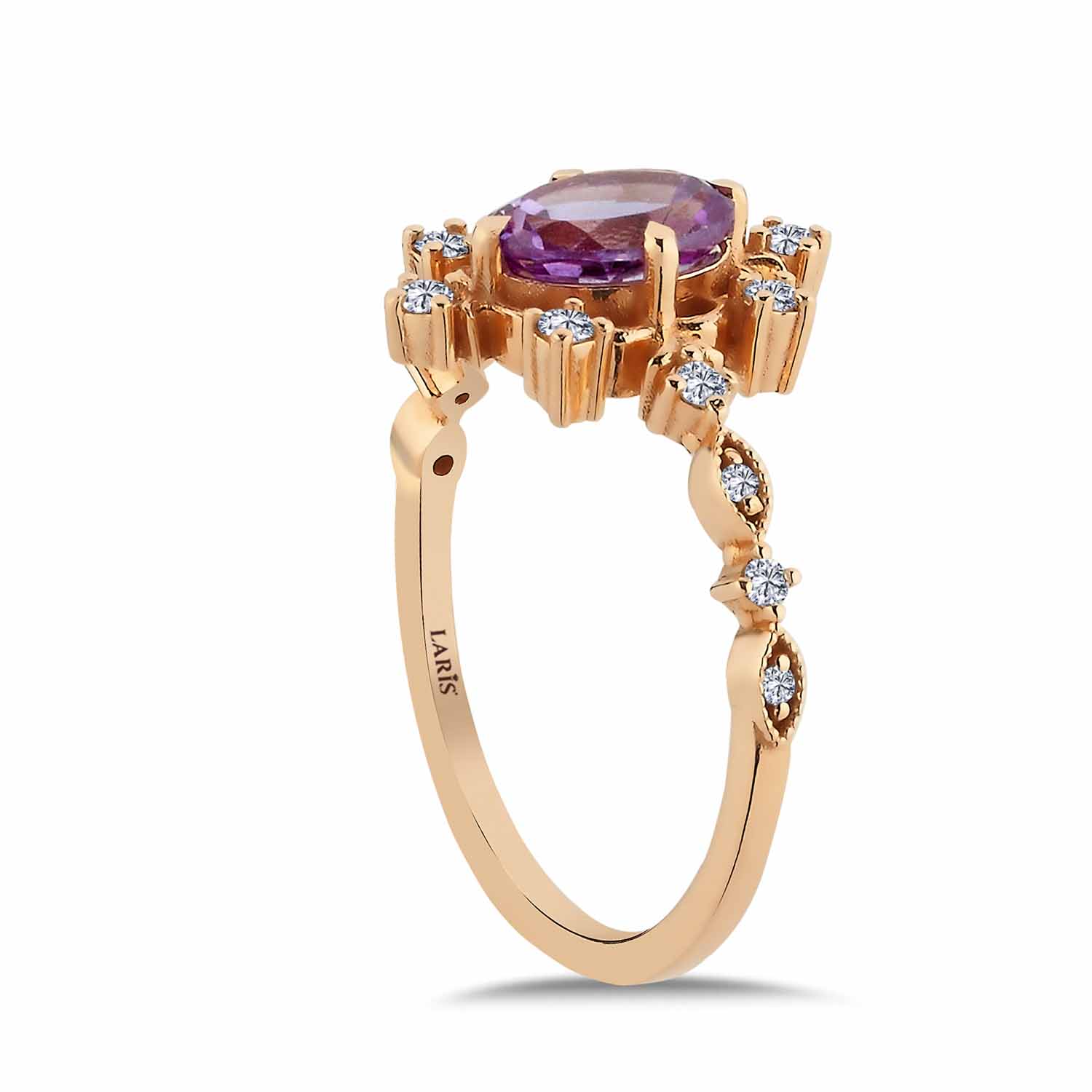 1,82 Karat Pırlanta Vintage Alexandrit Yüzük - LP07343