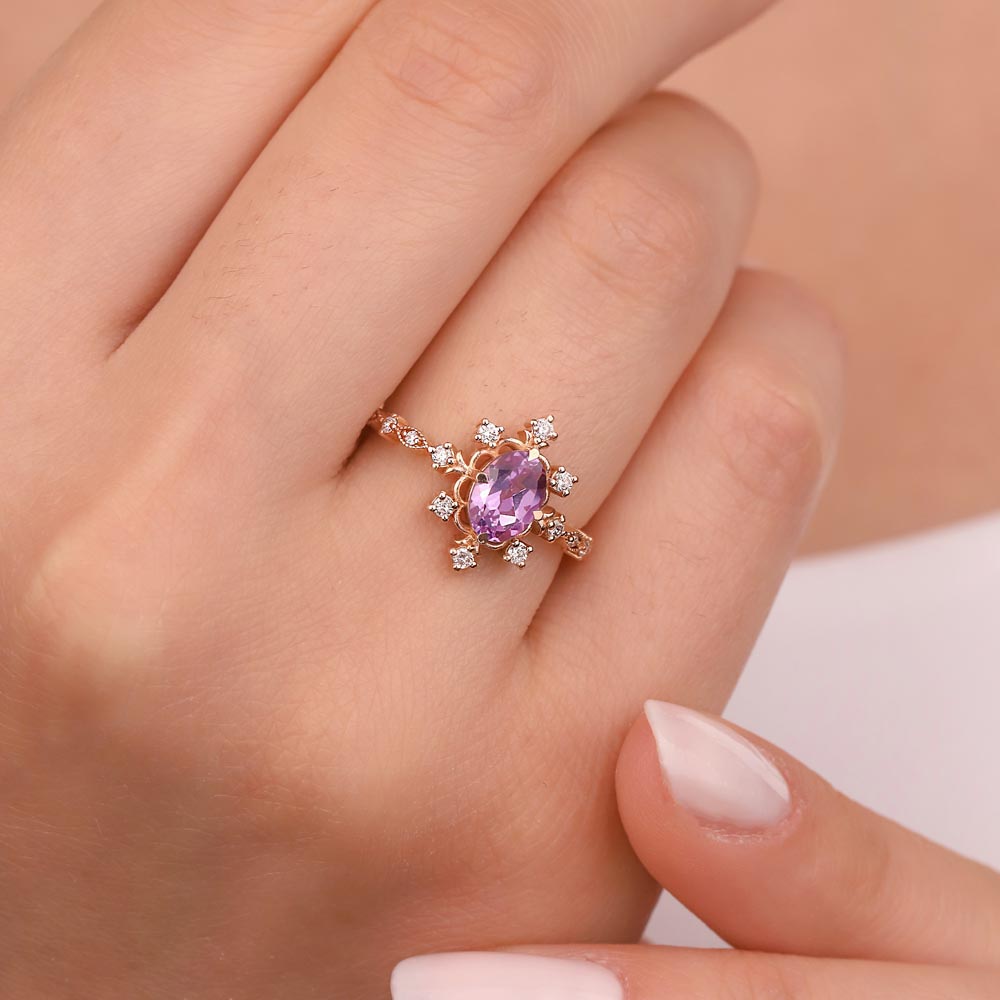 1,82 Karat Pırlanta Vintage Alexandrit Yüzük - LP07343