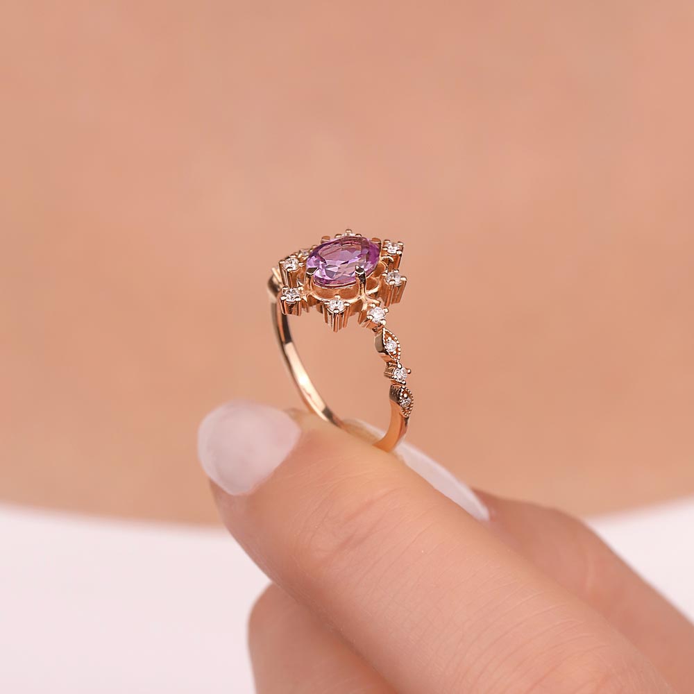 1,82 Karat Pırlanta Vintage Alexandrit Yüzük - LP07343