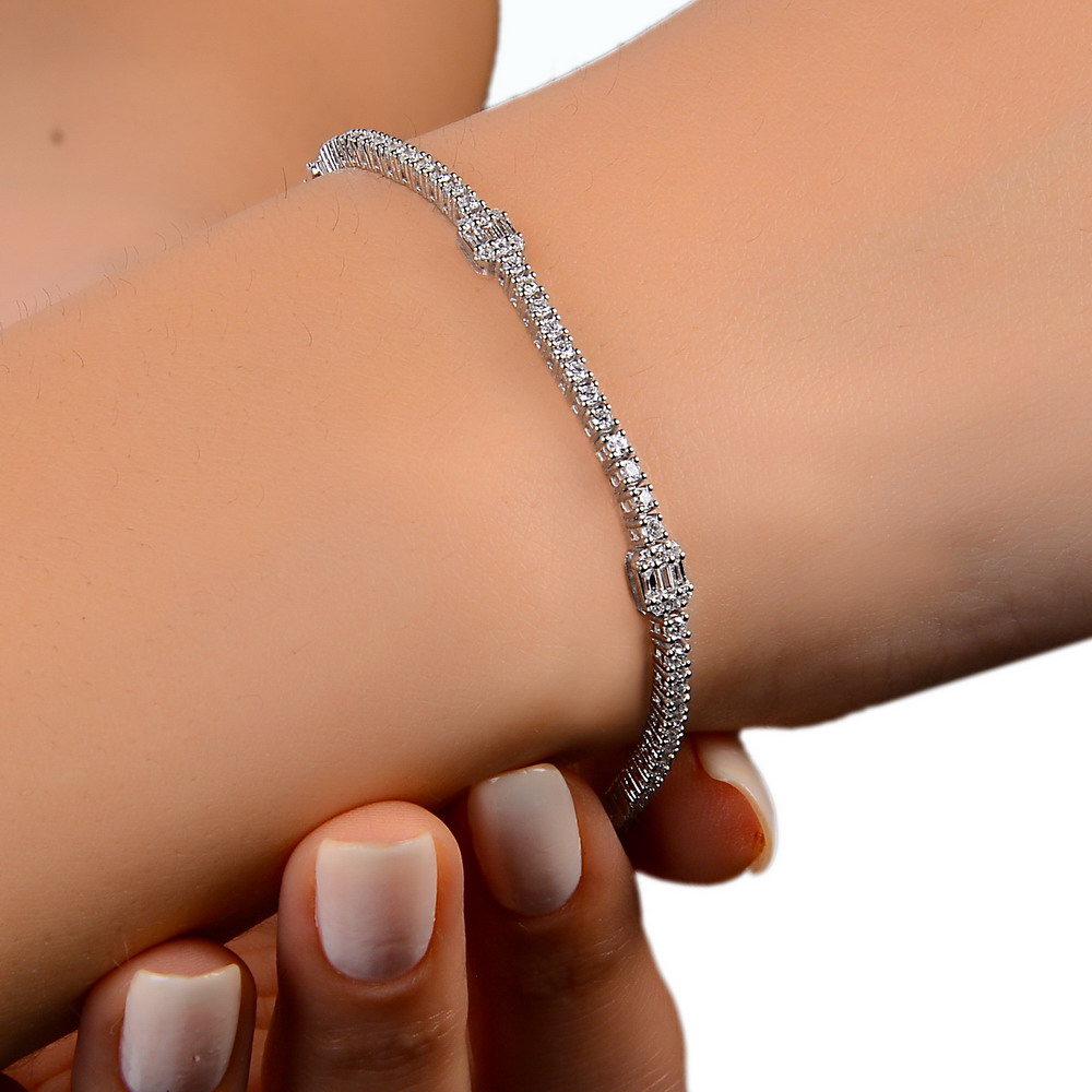 1,88 Karat Pırlanta Baget Bileklik - LP01853