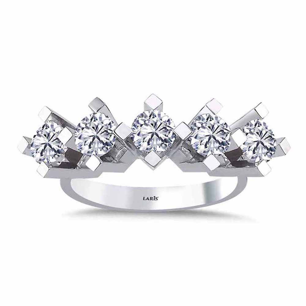 Beştaş Yüzükler 2,00 Karat Pırlanta Kare Tırnak Valiente Beştaş Yüzük