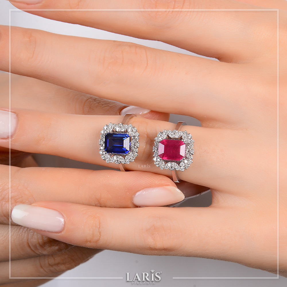 2,57 Karat Pırlanta Royale Safir Yüzük - LP11210