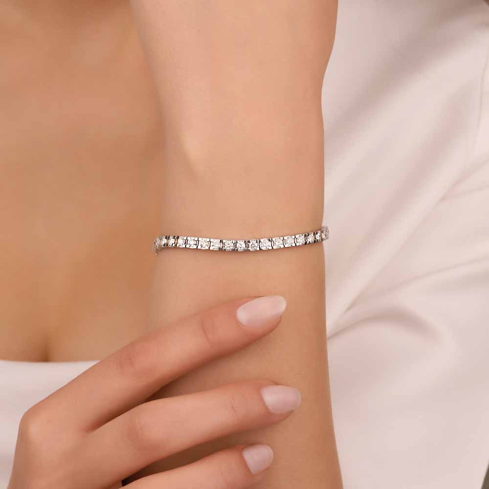 5,82 Karat Pırlanta Su Yolu Bileklik - LP01575