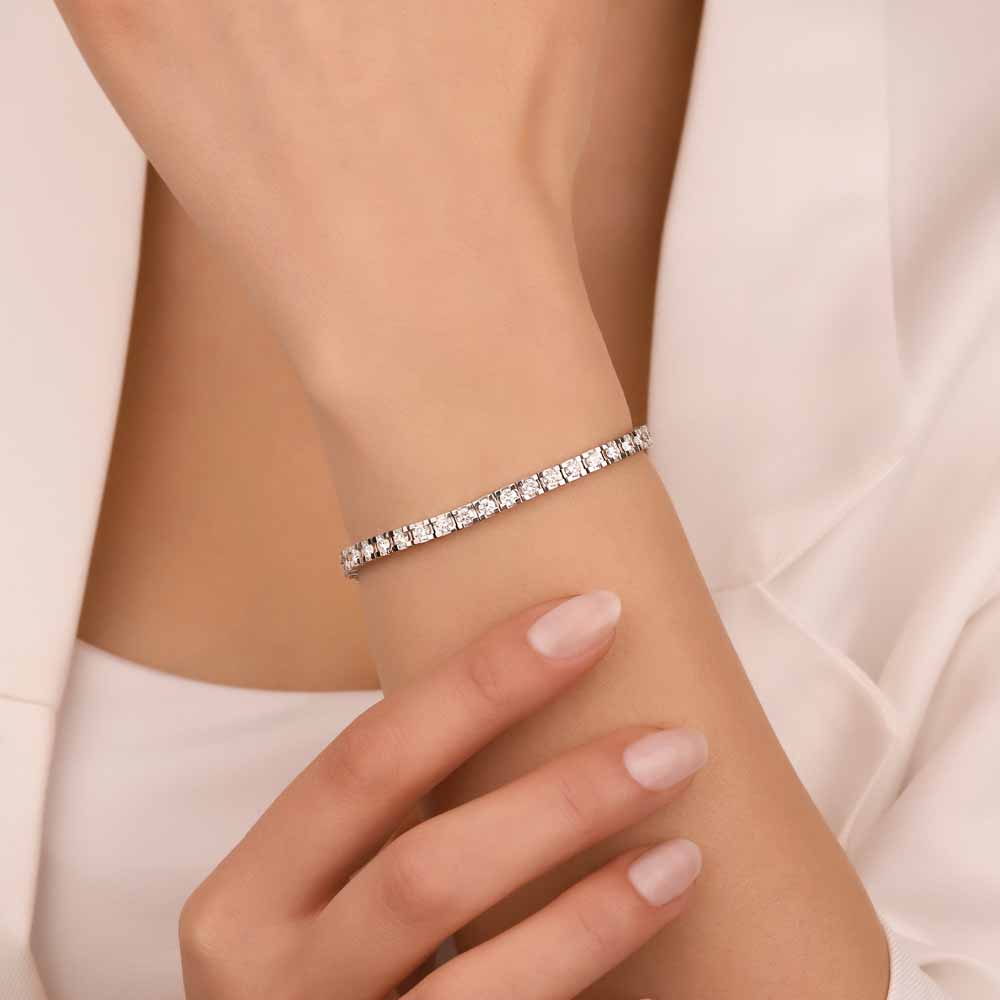 5,82 Karat Pırlanta Su Yolu Bileklik - LP01575