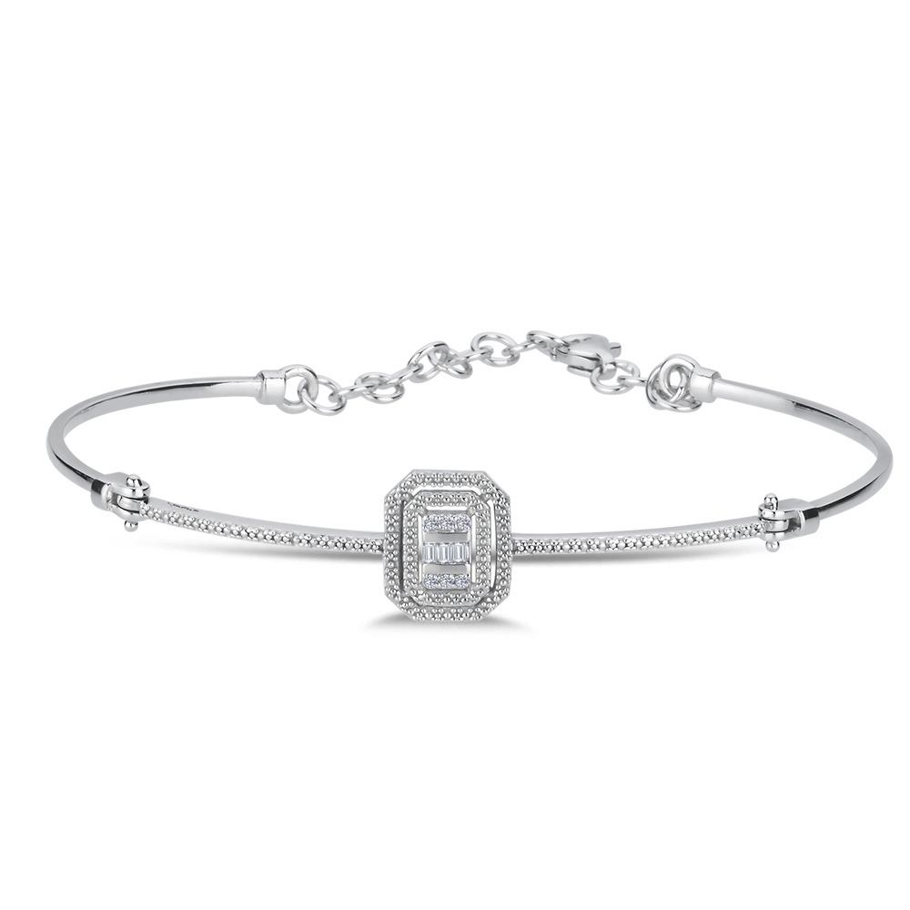 Sevgililer Günü Efektli Pırlanta Baget Bileklik - LP10980